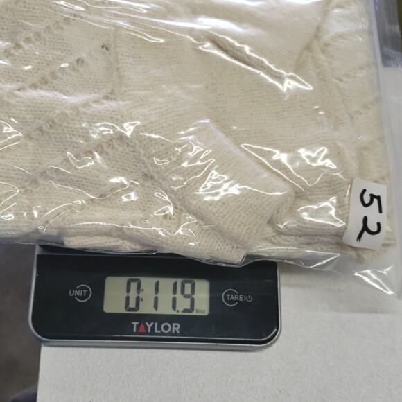 Lou & Grey Loft Cream Pullover Funnel Neck Wool Alpaca Blend Knit Sweater M - Picture 11 of 11